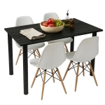 Stół do kuchni i jadalni Czarny Onyx Varo