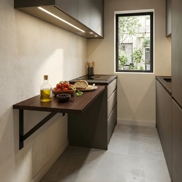 Lewitujący stół kuchenny stolik loft Wenge Livo 04