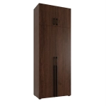 Szafa na wymiar do przedpokoju szafa do sypialni na ubrania z półkami z nadstawką Wenge Kama Podwójna