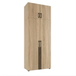 Szafa na wymiar do przedpokoju szafa do sypialni na ubrania z półkami z nadstawką Sonoma Kama Podwójna