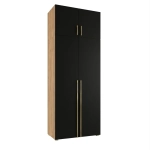 Szafa na wymiar do przedpokoju szafa do sypialni na ubrania z półkami z nadstawką Złoty Craft Kama Podwójna