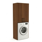 Regał Łazienkowy Na Pralkę Szafka Stojąca Orzech Bella 2