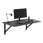 Nowoczesne biurko lewitujące pod wymiar do pracy Antracyt Levio