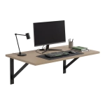 Nowoczesne biurko lewitujące pod wymiar do pracy Cappuccino Levio