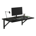 Nowoczesne biurko lewitujące pod wymiar do pracy Czarne Levio