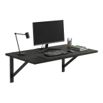 Nowoczesne biurko lewitujące pod wymiar do pracy Czarny Onyx Levio