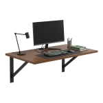 Nowoczesne biurko lewitujące pod wymiar do pracy Orzech Levio