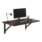 Nowoczesne biurko lewitujące pod wymiar do pracy Wenge Levio