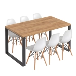 Stół kuchenny na wymiar loft do jadalni mały Złoty Craft Vini