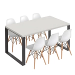 Stół kuchenny na wymiar loft do jadalni mały Popiel Vini