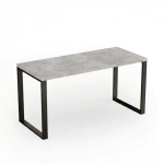 Biurko pod wymiar do pracy gamingowe Beton Jasny Lofto