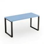 Biurko pod wymiar do pracy gamingowe Niebieskie Lofto