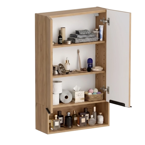 Szafka do WC wisząca ryflowana Złoty Craft Auris 2 02