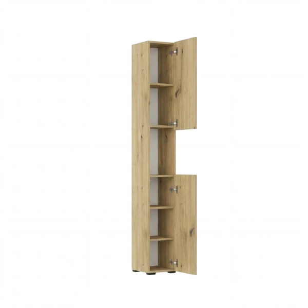 Słupek ryflowany do przedpokoju z półkami Artisan Sora 03