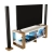 Ława Stolik Pod Telewizor TV Skandynawski Biały + Złoty Craft LED Niko RTV 06