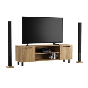 Szafka RTV Komoda Pod Telewizor TV Loft Złoty Craft Valeria