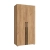 Szafa na wymiar do przedpokoju szafa do sypialni na ubrania z półkami Złoty Craft Kama Podwójna 17