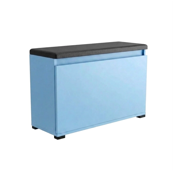 Szafka Do Przedpokoju Na Buty Pojemna z Siedziskiem Niebieski Nova 16