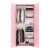 Szafa na wymiar do przedpokoju szafa do sypialni na ubrania z półkami z nadstawką Różowa Kama Podwójna 13