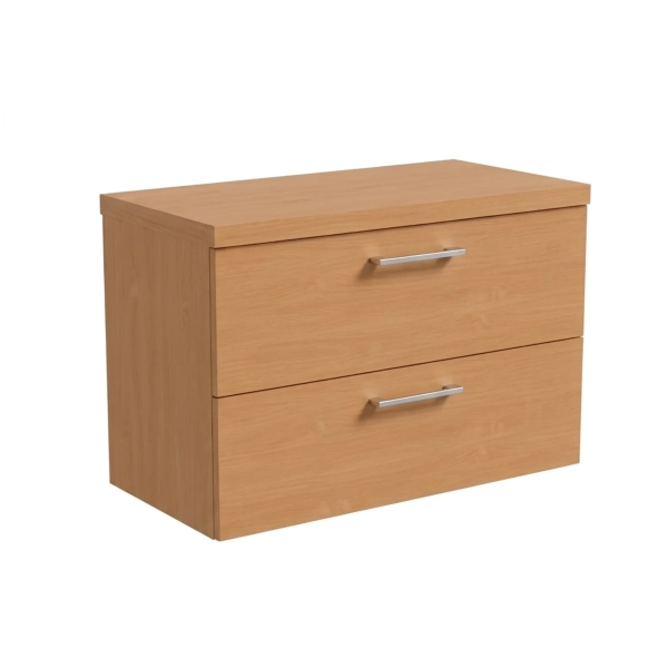Szafka Łazienkowa Wisząca Pod Umywalkę Z Szufladami Z Blatem Nadblatowa Buk Paula 12