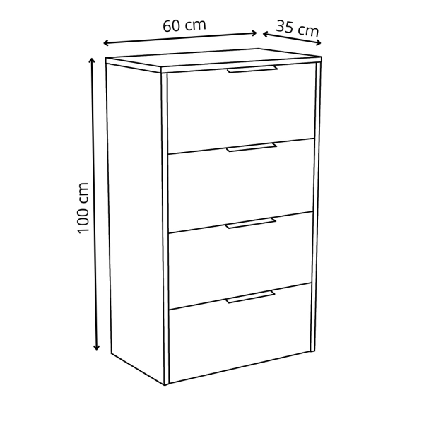 Szafka Do Przedpokoju Na Buty Komoda Pojemna z Półkami Ella Złoty Craft + Czarne Fronty 01