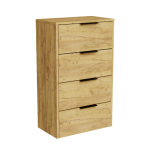 Szafka Do Przedpokoju Na Buty Komoda Pojemna z Półkami Ella Złoty Craft