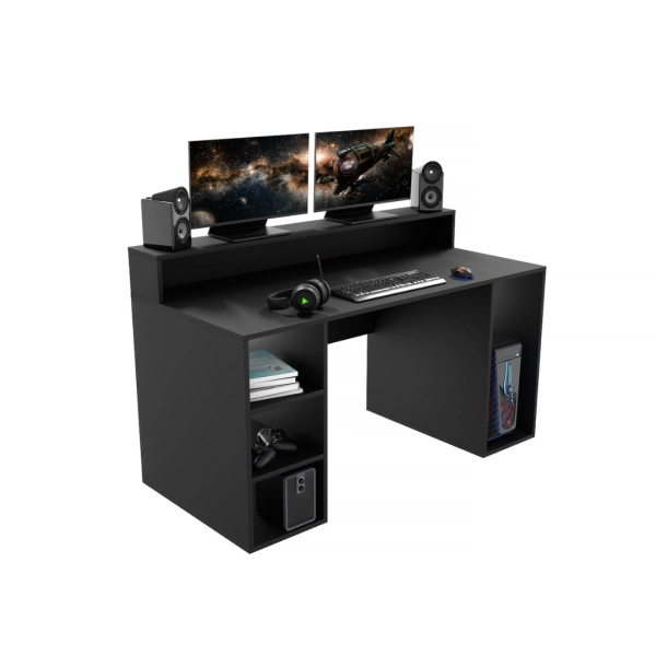 Biurko Gamingowe Komputerowe Duże Czarne Enigma 04