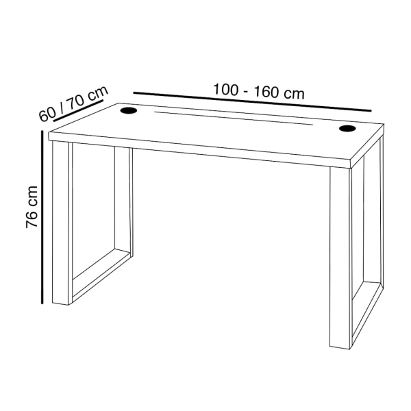 Biurko Gamingowe Białe Z Ledem S 08