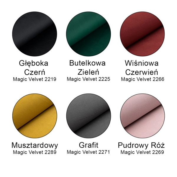 Panel Tapicerowany Na Wymiar Ścienny Magic Velvet Grafit Daniel 05