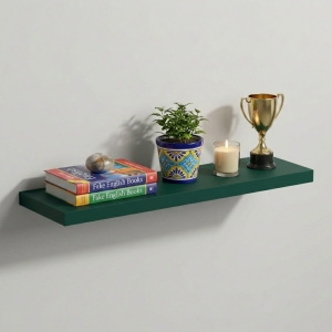 Półka Wisząca Ścienna do Pokoju Łazienki i Kuchni na Ścianę na Książki Zielony Ula 01
