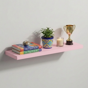Półka Wisząca Ścienna do Pokoju Łazienki i Kuchni na Ścianę na Książki Różowy Ula 01
