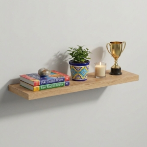Półka Wisząca Ścienna do Pokoju Łazienki i Kuchni na Ścianę na Książki Złoty Craft Ula 01