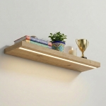 Półka Wisząca Ścienna do Pokoju Łazienki i Kuchni na Ścianę na Książki LED Artisan Ula