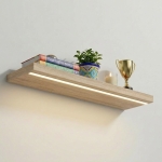 Półka Wisząca Ścienna do Pokoju Łazienki i Kuchni na Ścianę na Książki LED Sonoma Ula