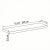 Półka Wisząca Ścienna do Pokoju Łazienki i Kuchni na Ścianę na Książki LED Biała Ula 03