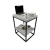 Stolik Metalowy do Salonu Kawowy Nocny Pomocniczy Ława Beton Jasny LEON 01