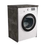 Szafka łazienkowa nad pralkę stojąca Beton Czarny Lucy