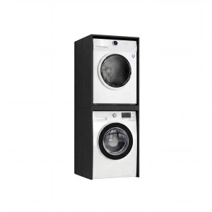 Szafka łazienkowa stojąca na pralkę i suszarkę Czarna Luza 01