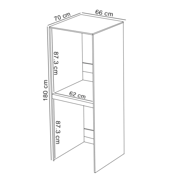 Szafka łazienkowa stojąca na pralkę i suszarkę Różowa Luza 03