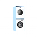 Szafka łazienkowa stojąca na pralkę i suszarkę Niebieska Luza