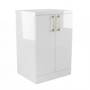 Szafka łazienkowa stojąca komoda Biały Połysk Aria 01