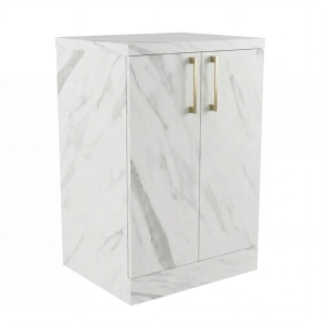 Szafka łazienkowa stojąca komoda Biały Marmur Aria 01