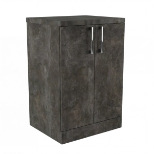 Szafka łazienkowa stojąca komoda Beton Czarny Aria 01
