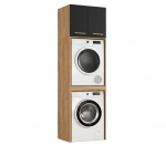 Szafka Łazienkowa Stojąca Na Pralkę Suszarkę Złoty Craft Czarne Luza Nadstawka