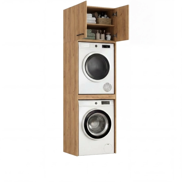 Szafka Łazienkowa Stojąca Na Pralkę Suszarkę Złoty Craft Luza Nadstawka 02