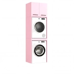 Szafka Łazienkowa Stojąca Na Pralkę Suszarkę Różowa Luza Nadstawka