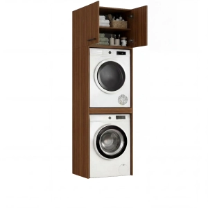 Szafka Łazienkowa Stojąca Na Pralkę Suszarkę Orzech Luza Nadstawka 02