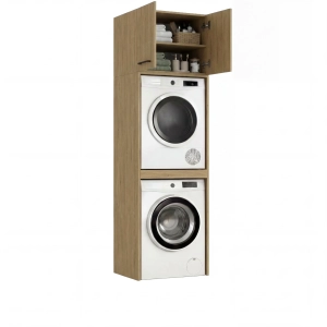 Szafka Łazienkowa Stojąca Na Pralkę Suszarkę Dąb Kamienny Luza Nadstawka 02