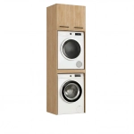 Szafka Łazienkowa Stojąca Na Pralkę Suszarkę Dąb Cremona Luza Nadstawka