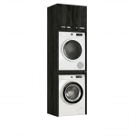 Szafka Łazienkowa Stojąca Na Pralkę Suszarkę Czarny Onyx Luza Nadstawka